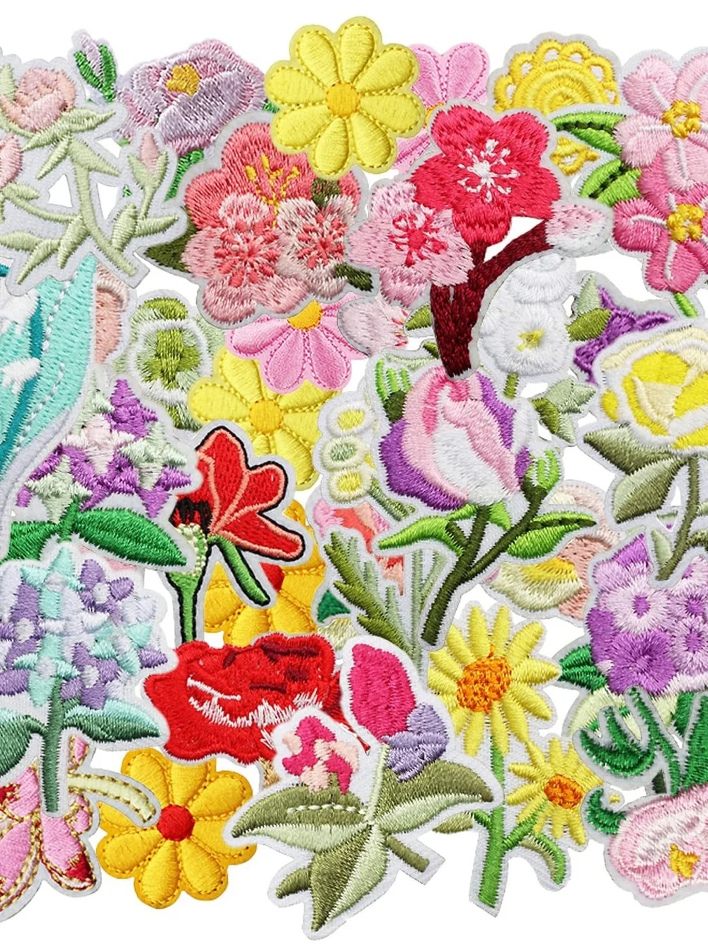Aime Leon Dore Multicolor Floral Embroidered Patch Set